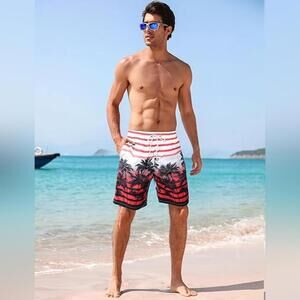 NWOT APTRO Quick Dry 9" Trunks Swimwear Beach Swimsuit, 2XL